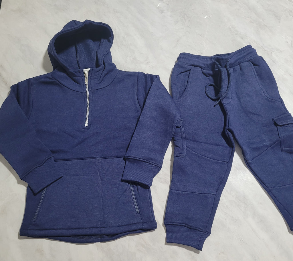 Boys Navy Combat Tracksuit